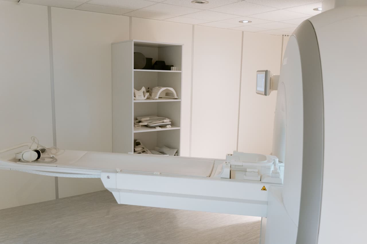 A CT scanner in the imaging suite at Wharfside.
