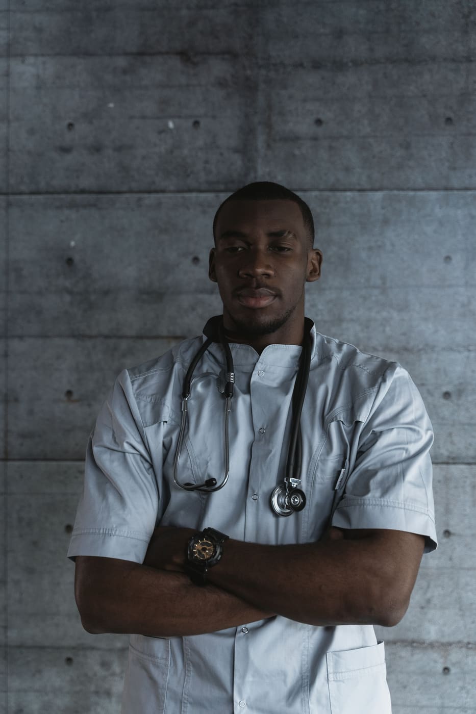 Portrait of Dr Emeka Balogun, consultant urologist.